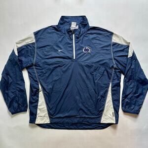 Vintage Penn State Nike Storm Fit Lightweight Jacket XL Windbreaker 1/4 Zipper